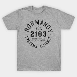 SSV Normandy | Mass Effect Athletic Shirt | Black T-Shirt